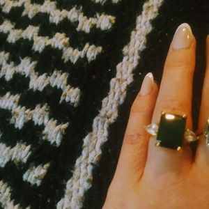 Emerald cocktail ring